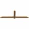 Ekena Millwork Eugene Smooth Timber Gable Bracket, Western Red Cedar, 60"W x 20"H x 1 1/2"D x 3 1/2"F, 8/12 Pitch GBW060X20X0204EUG00SWR - alternate 4